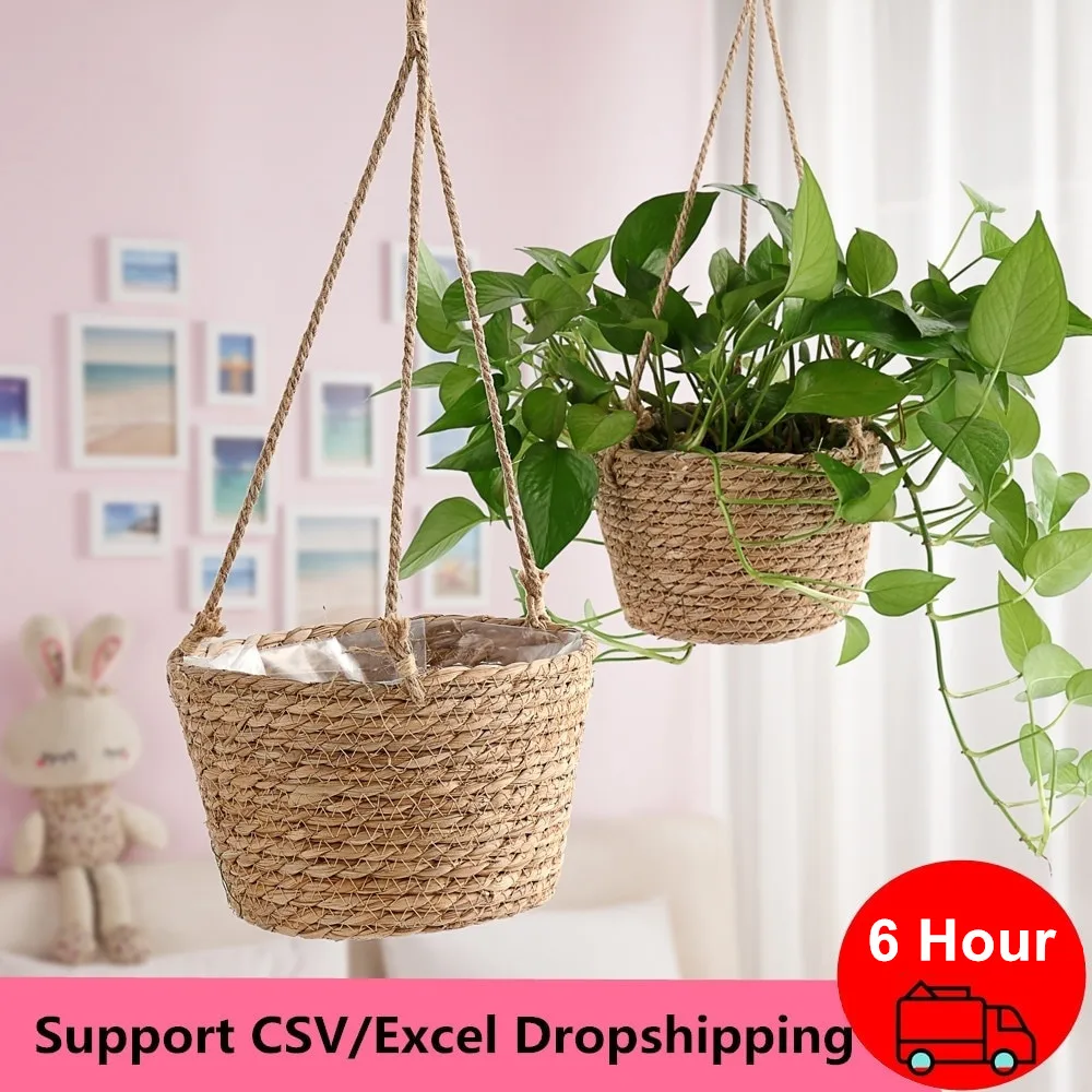 Garden Hanging Planter Macrame Plant Storage Basket Jute Rope Woven Indoor Outdoor Flower Pot Holder Plant Hangers Home Decor
Garden Hanging Planter Macrame Plant Storage Basket Jute Rope Woven Indoor Outdoor Flower Pot Holder Plant Hangers Home Decor