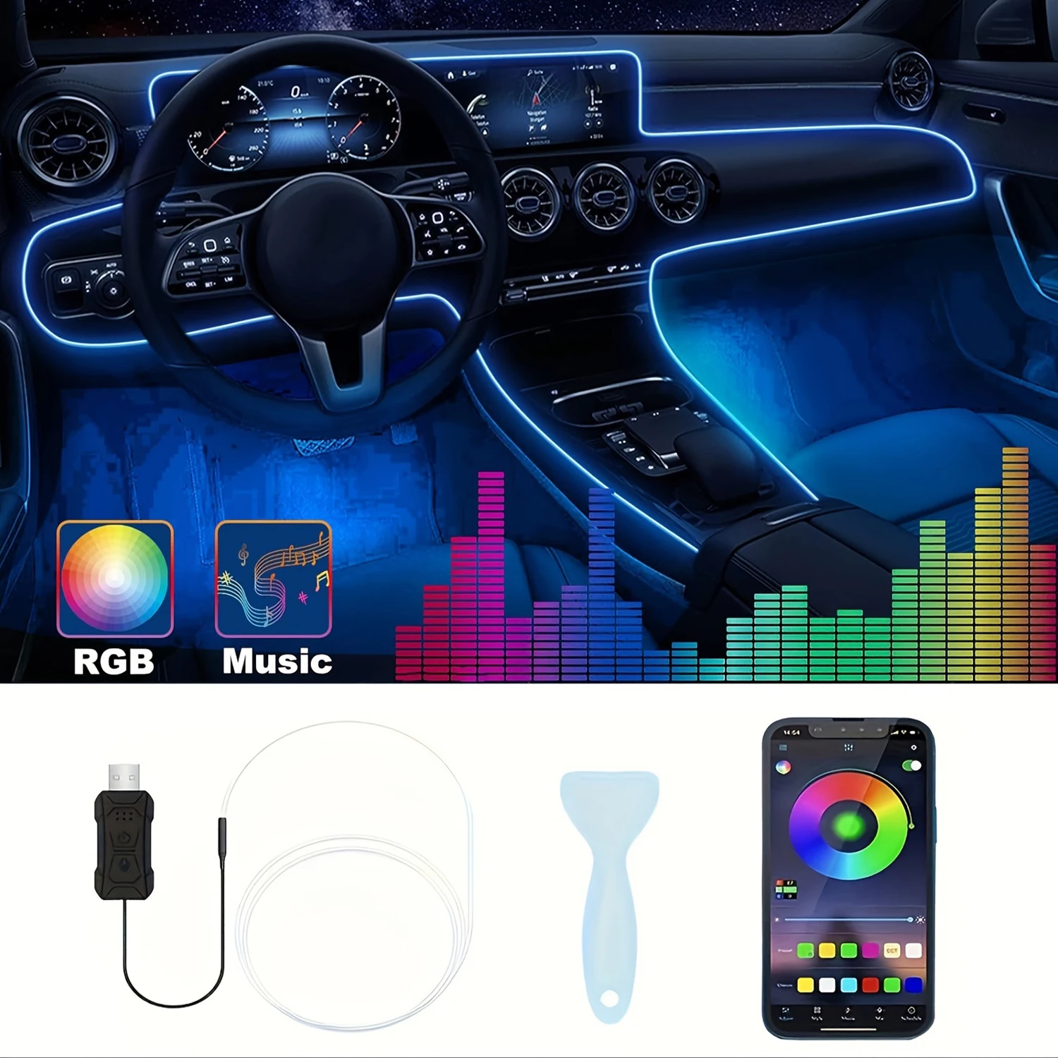 3M 118-дюймовая USB RGB-подсветка Для Салона Автомобиля, Оптоволоконные Неоновые Декоративные Лампы, 16 Миллионов Цветов
3M 118-дюймовая USB RGB-подсветка Для Салона Автомобиля, Оптоволоконные Неоновые Декоративные Лампы, 16 Миллионов Цветов