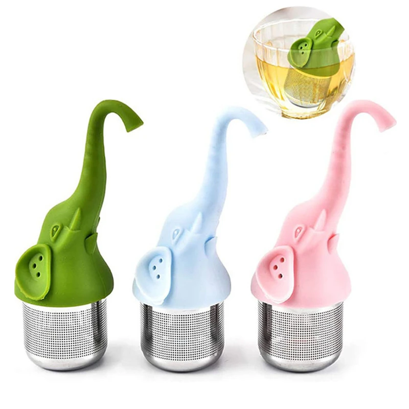Stainless Steel Creative Elephant Tea Infuser Silicone Coffee Cha Herbal Strainer Kitchen Coffeeware Teaware Sieve For Spice
Stainless Steel Creative Elephant Tea Infuser Silicone Coffee Cha Herbal Strainer Kitchen Coffeeware Teaware Sieve For Spice