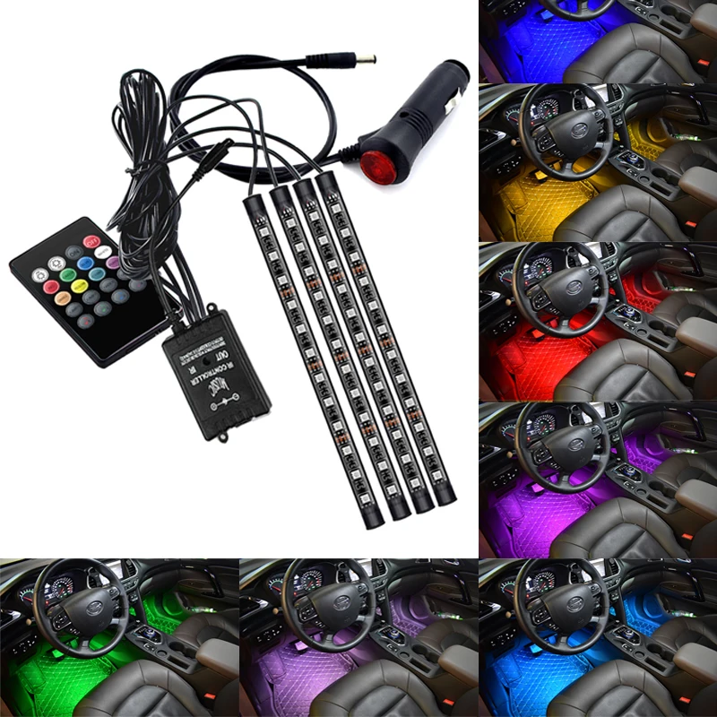 Car Foot Floor Decoration Bulbs Interior Atmosphere Light RGB LED Strip Lamp USB Wireless Remote Music Control Multiple Modes
Car Foot Floor Decoration Bulbs Interior Atmosphere Light RGB LED Strip Lamp USB Wireless Remote Music Control Multiple Modes