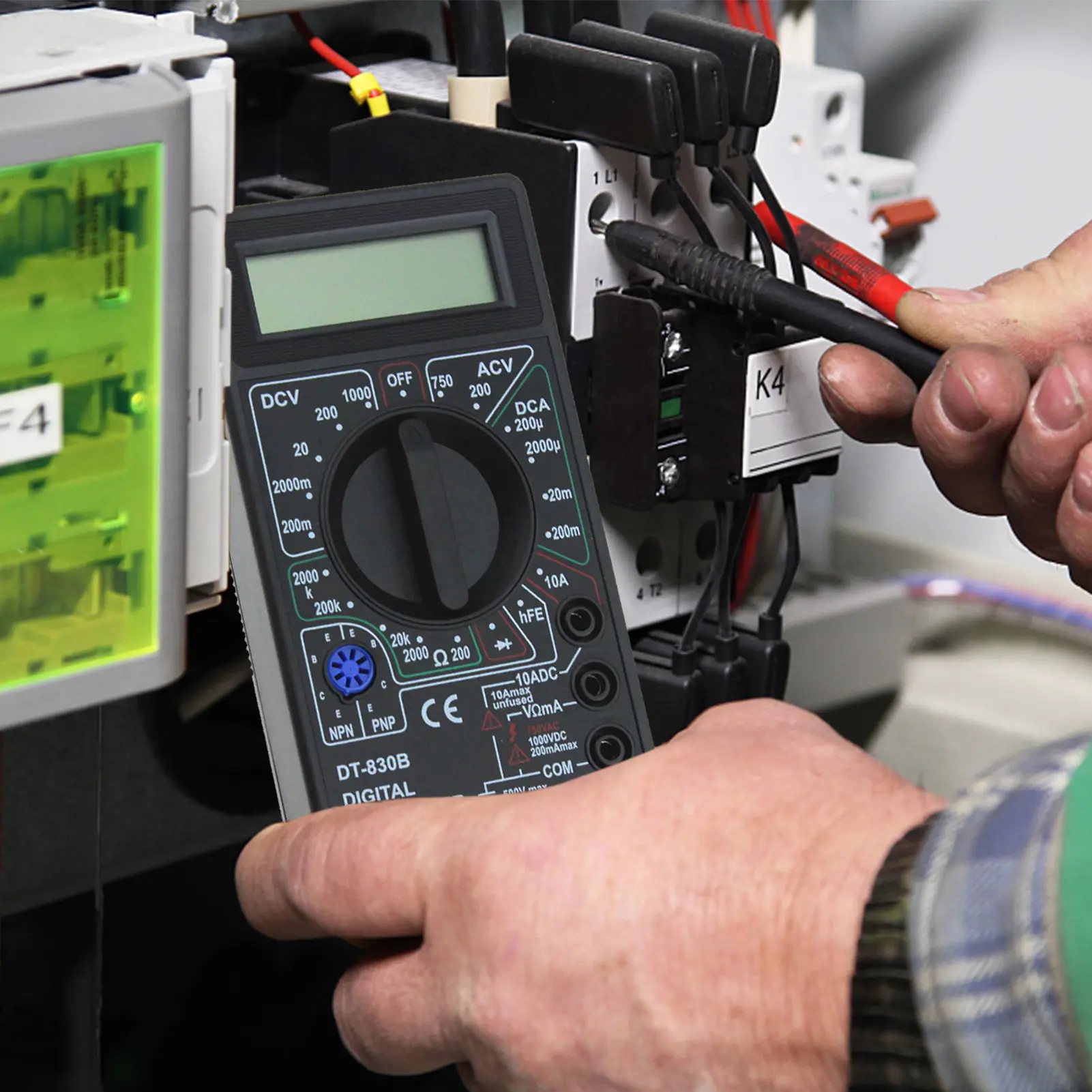 Digital Multi Meter DT830B Autoranging Multimeter Multi Tester With LCD Backlight Display For Voltage Current Resistance
Digital Multi Meter DT830B Autoranging Multimeter Multi Tester With LCD Backlight Display For Voltage Current Resistance