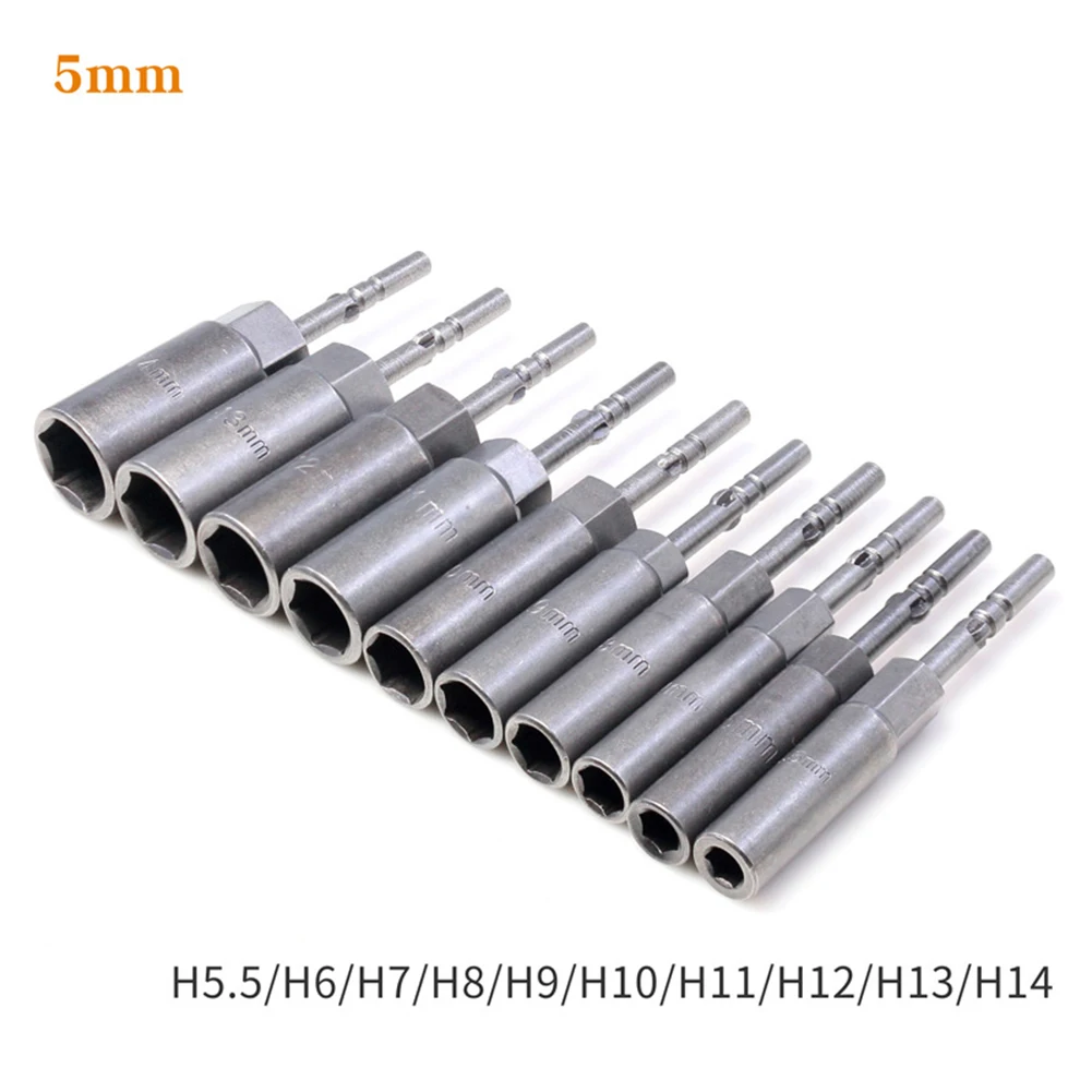 10Pcs 5/6mm Shank Hexagon Socket Deepened Socket Screwdriver Nut Driver Drill Bit Adapter Wrench Set For 801/802 Electric Batch
10Pcs 5/6mm Shank Hexagon Socket Deepened Socket Screwdriver Nut Driver Drill Bit Adapter Wrench Set For 801/802 Electric Batch