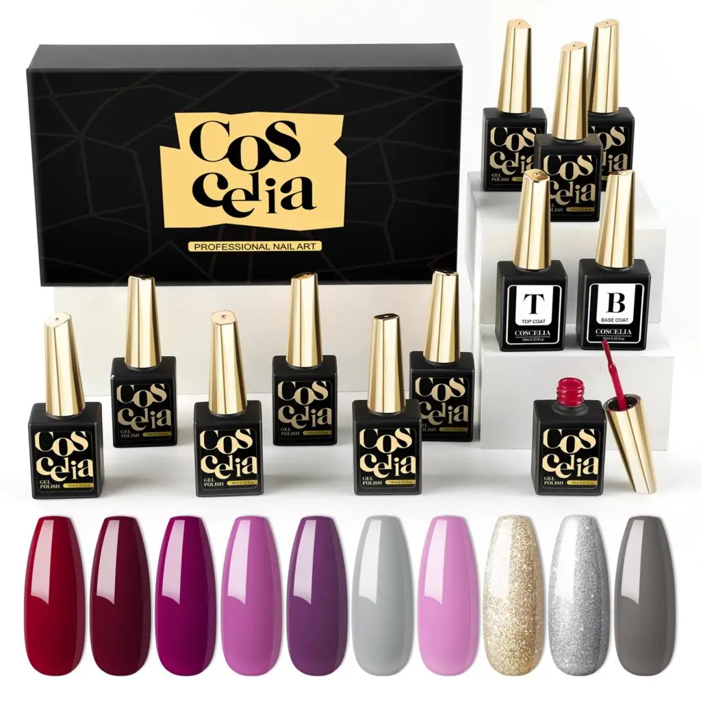 COSCELIA Gel Nail Polish Set Varnishes For Manicure Base Top Coat Soak Off Mix Color Semi Permanent Nail Art Design Gel Kit
COSCELIA Gel Nail Polish Set Varnishes For Manicure Base Top Coat Soak Off Mix Color Semi Permanent Nail Art Design Gel Kit