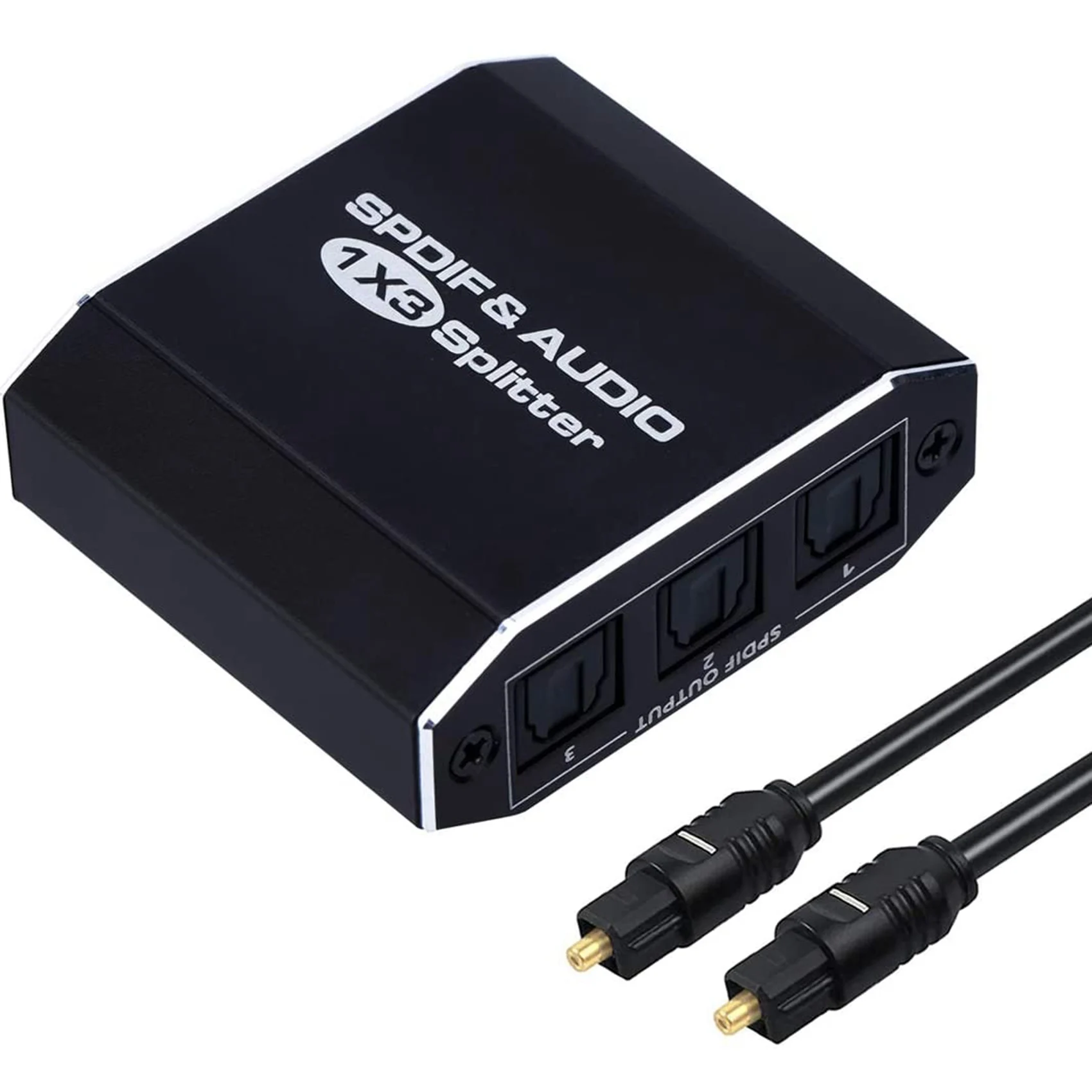 Цифровой оптический аудио-разветвитель 1X3, Spdif Toslink, оптоволоконный аудио-разветвитель 1 в 3 из алюминиевого сплава
Цифровой оптический аудио-разветвитель 1X3, Spdif Toslink, оптоволоконный аудио-разветвитель 1 в 3 из алюминиевого сплава