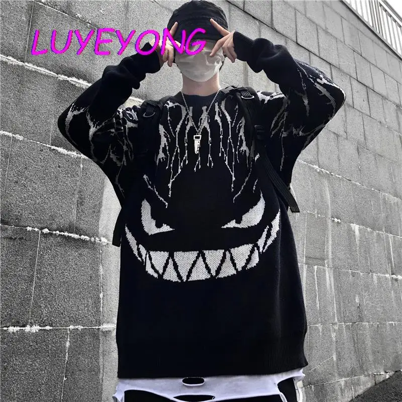 Street Harajuku Jumpers Winter Unisex Lady Cool Cartoon Long Sleeve Pull Sweaters Black Gothic Women Thick Pullover Sweaters
Street Harajuku Jumpers Winter Unisex Lady Cool Cartoon Long Sleeve Pull Sweaters Black Gothic Women Thick Pullover Sweaters