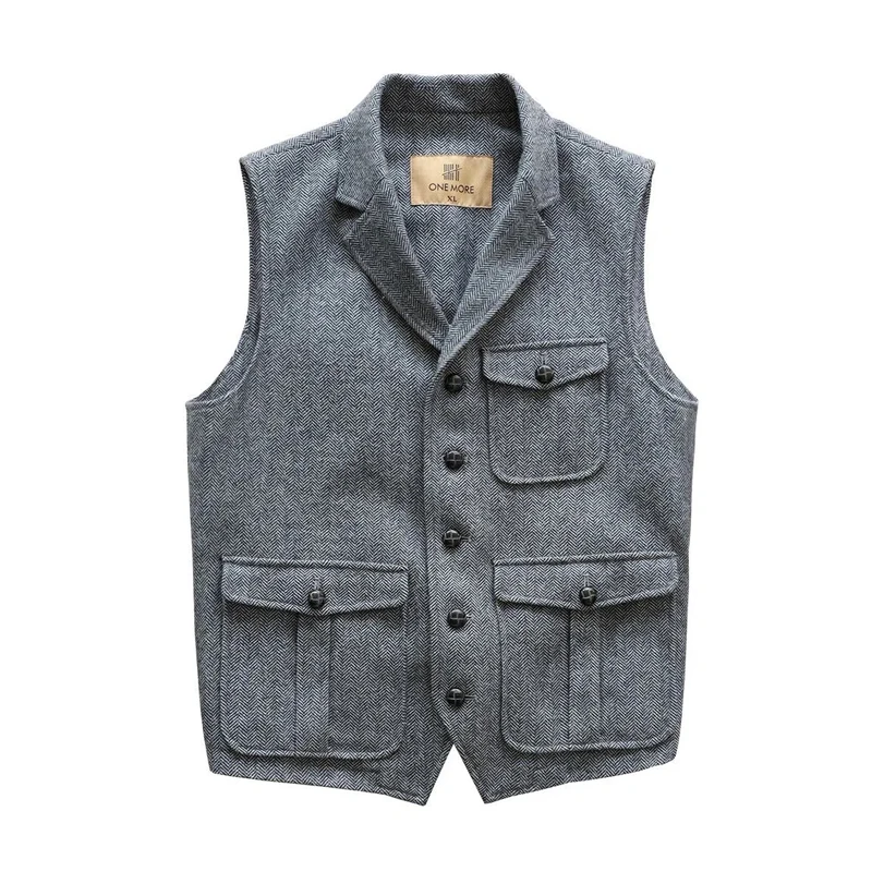Men Herringbone Male Tweed Blue Vests Formal For Vest Suit Men's Vintage Dress Waistcoat Jacket Springs Plaid Wedding Steampunk
Men Herringbone Male Tweed Blue Vests Formal For Vest Suit Men's Vintage Dress Waistcoat Jacket Springs Plaid Wedding Steampunk