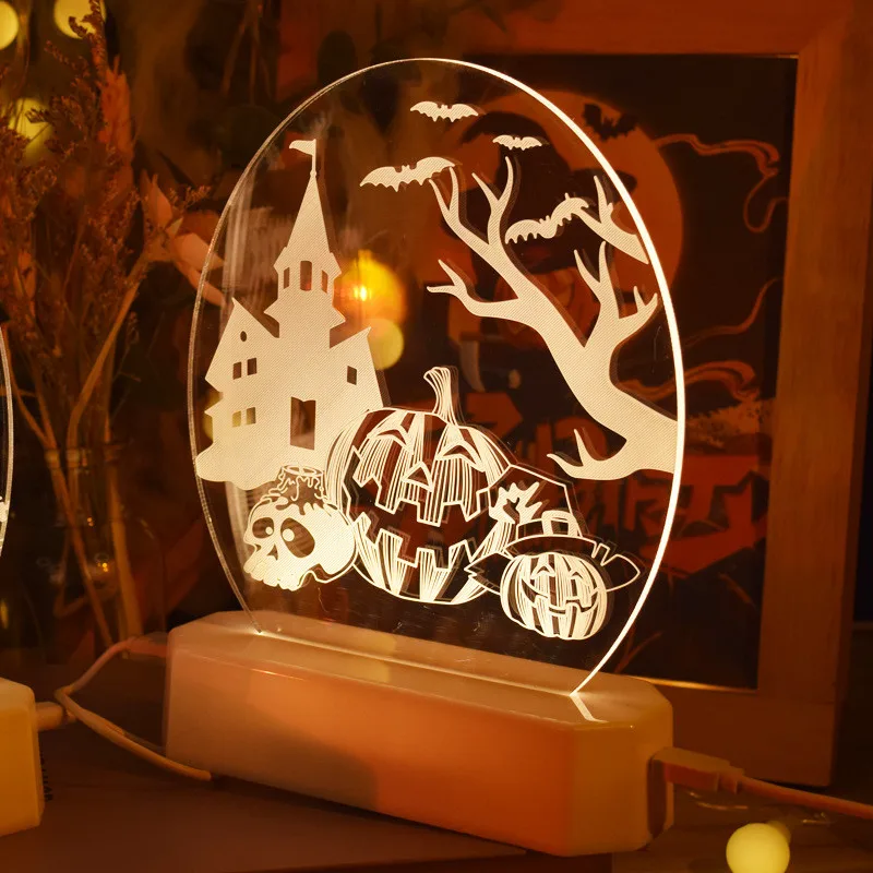 Happy Halloween LED Night Light Pumpkin Skull Ghost Spider Halloween Ornaments Light Halloween Party Home Decor Supplies Horror
Happy Halloween LED Night Light Pumpkin Skull Ghost Spider Halloween Ornaments Light Halloween Party Home Decor Supplies Horror