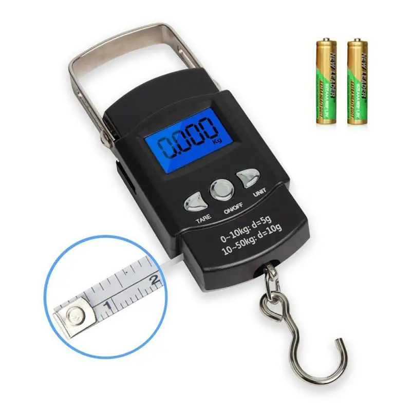 

Portable Digital Scale Lcd Display Suitcase Travel Handheld Weighing Hanging Scale For Fishing Accessories Electronic Balance