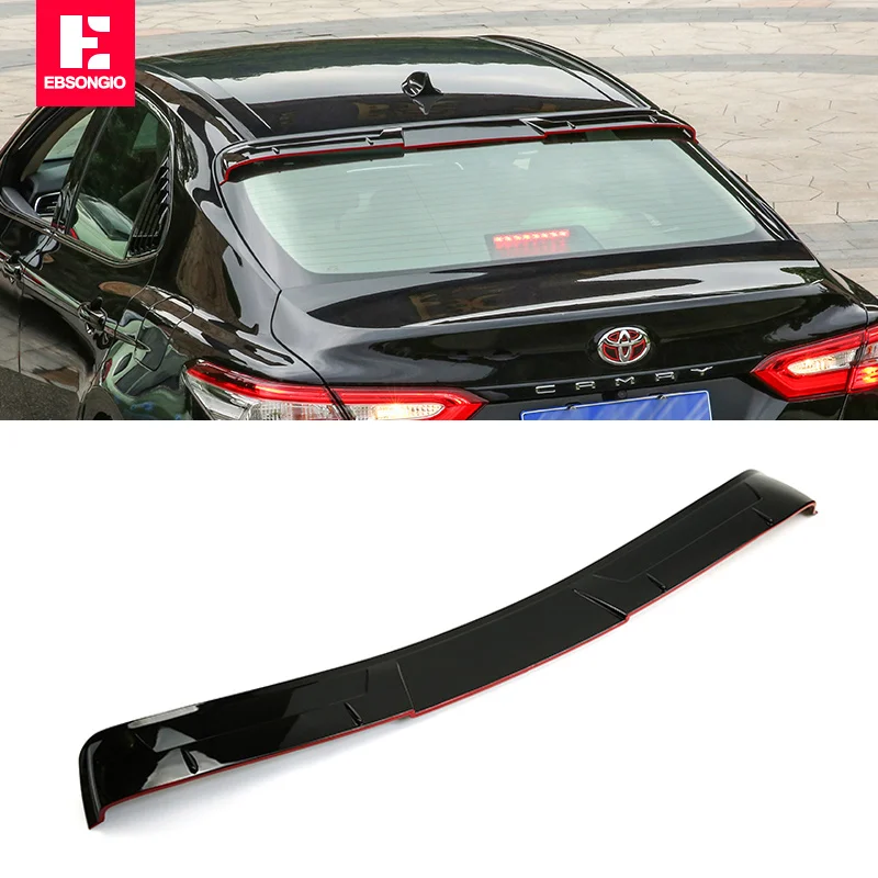Спойлер на крышу для Toyota Camry 2018, 2019, 2020, 2021, 2022, черный, красный спойлер из АБС-материала, цветной задний спойлер на крыло автомобиля 
Спойлер на крышу для Toyota Camry 2018, 2019, 2020, 2021, 2022, черный, красный спойлер из АБС-материала, цветной задний спойлер на крыло автомобиля