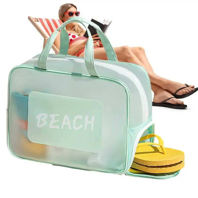 Beach Tote Pool Bag Waterproof Handbag With Zipper And Handle Wet And Dry Separation Organizer For Beach Travel Fishing Spa
Beach Tote Pool Bag Waterproof Handbag With Zipper And Handle Wet And Dry Separation Organizer For Beach Travel Fishing Spa