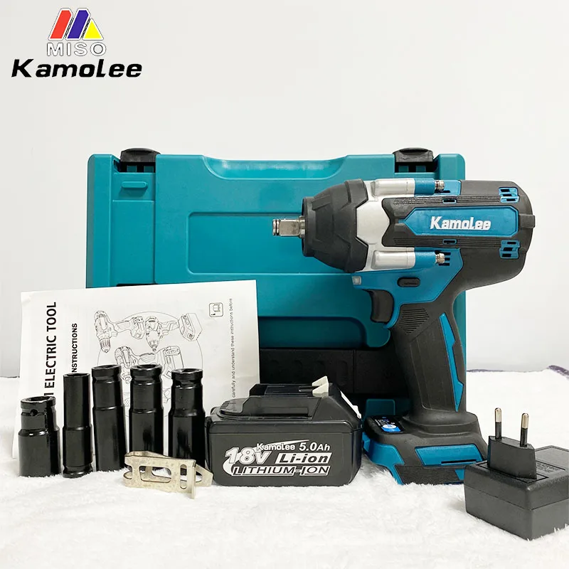 【1800N.m】Kamolee DTW700 Electric Impact Wrench 1800 N.m High Torque 1/2 Inch Compatible With 18V Makita Battery
【1800N.m】Kamolee DTW700 Electric Impact Wrench 1800 N.m High Torque 1/2 Inch Compatible With 18V Makita Battery