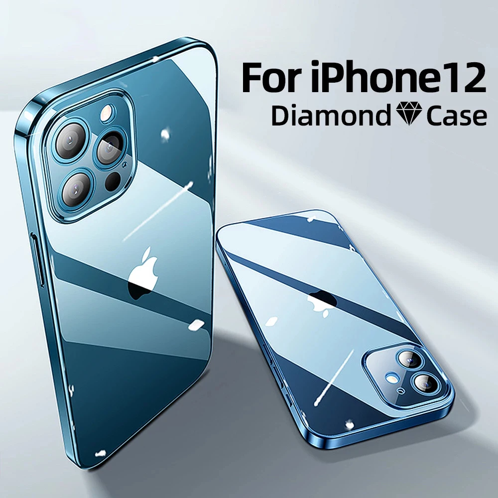 Luxury Square Frame Plating Clear Phone Case For Apple iPhone 11 12 13 Pro Max mini Case XR X XS Max 7 8 6 6S Plus SE Back Cover
Luxury Square Frame Plating Clear Phone Case For Apple iPhone 11 12 13 Pro Max mini Case XR X XS Max 7 8 6 6S Plus SE Back Cover
