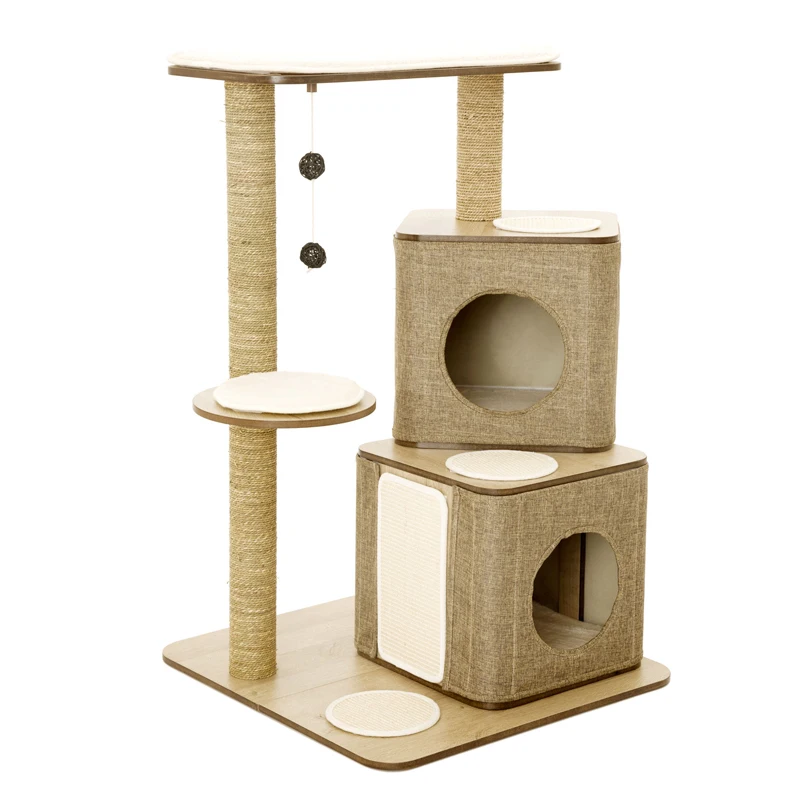 Unique Design Luxury Wooden Cat House Tree Large Cat Scratcher Post Cat Tree Tower
Unique Design Luxury Wooden Cat House Tree Large Cat Scratcher Post Cat Tree Tower
