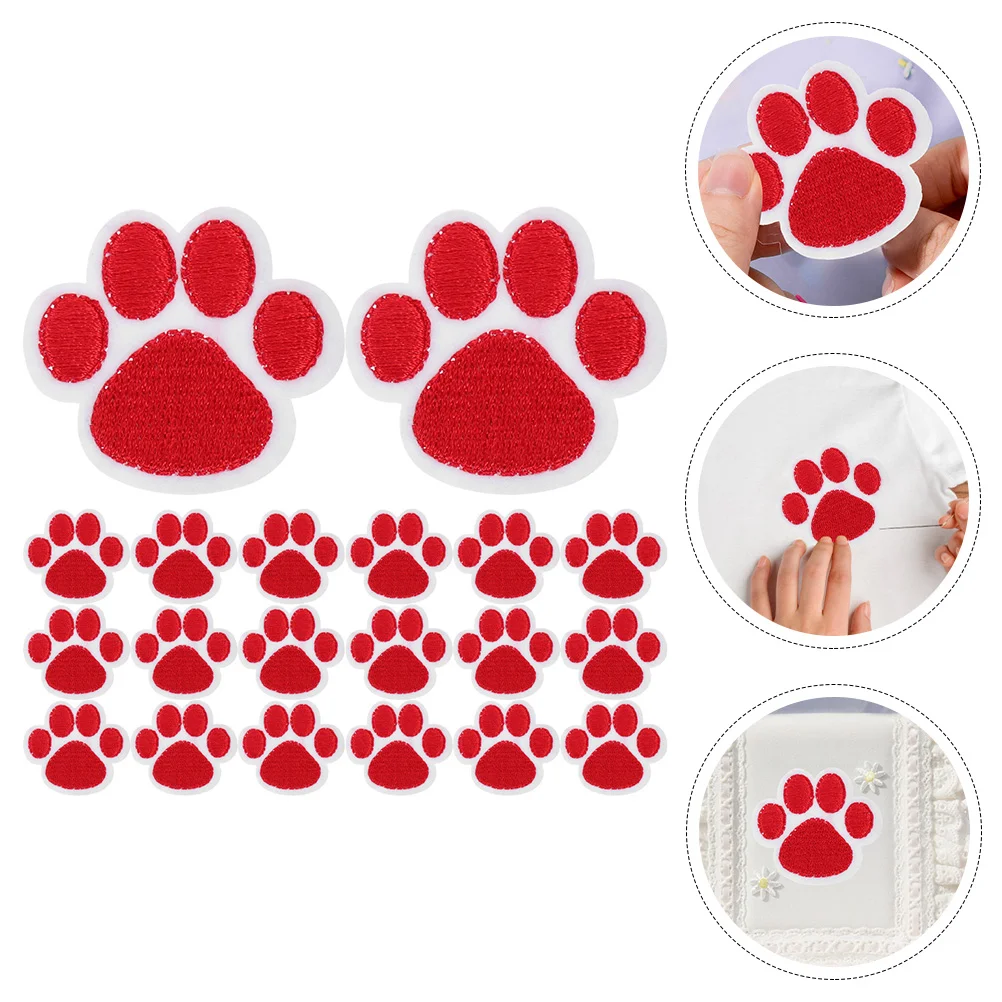20 Pcs Cat Paw Patches Dog Jackets Backpack Sew Appliques Iron Rucksack Animal Embroidered
20 Pcs Cat Paw Patches Dog Jackets Backpack Sew Appliques Iron Rucksack Animal Embroidered