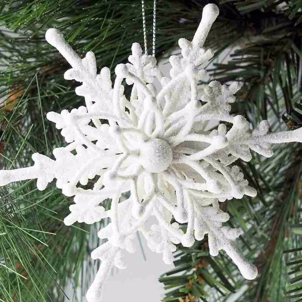 Christmas Snowflake Pendant 12cm White 3D Snowflake Plastic Xmas Tree Hanging Pendant Ornament For New Year Party Home Decor
Christmas Snowflake Pendant 12cm White 3D Snowflake Plastic Xmas Tree Hanging Pendant Ornament For New Year Party Home Decor