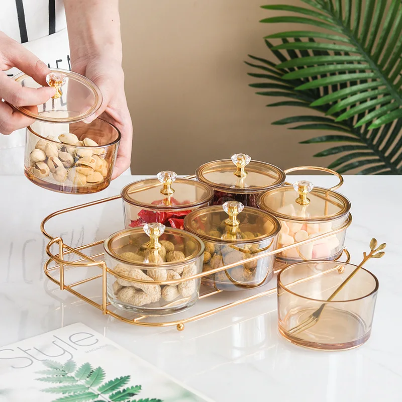 Nordic Luxury Glass Dry Fruit Tray with Lid Round Divided Serving Dishes Party Snacks Dessert Nuts Candie Storage Transparent
Nordic Luxury Glass Dry Fruit Tray with Lid Round Divided Serving Dishes Party Snacks Dessert Nuts Candie Storage Transparent