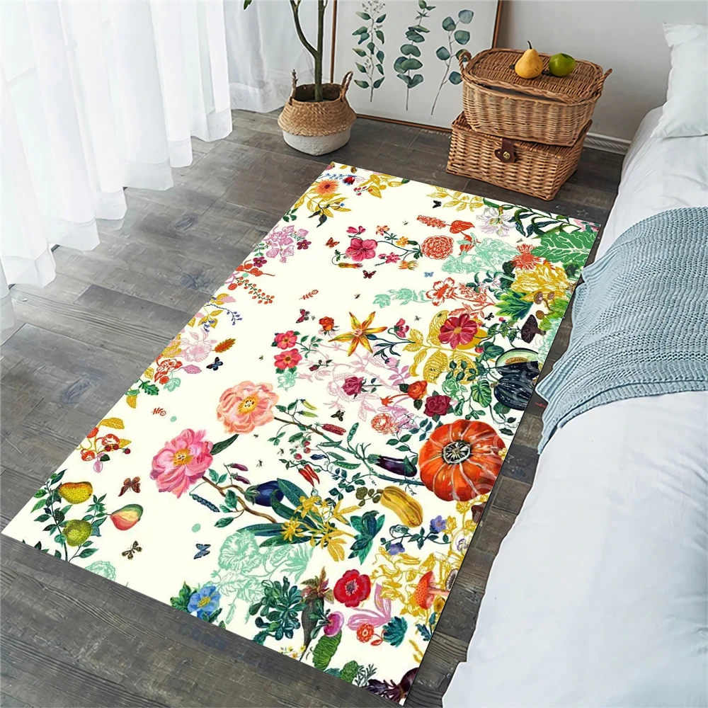 

CLOOCL Fashion Floral Doormats 3D Printed Area Rug Flannel Carpets for Living Room Bedroom Indoor Hallway Mat Dropshipping