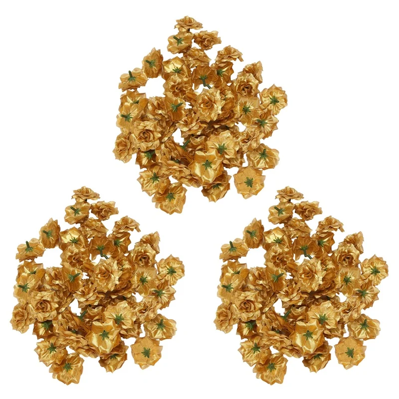 150 Pcs Silk Roses Artificial Wedding Clips Wedding Decoration Flower Head (Golden)
150 Pcs Silk Roses Artificial Wedding Clips Wedding Decoration Flower Head (Golden)