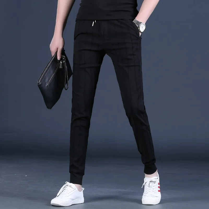 Summer Men Black Striped Pants Lightweight Sport Joggers Streetwear Fashion Elastic Waist Drawstring Trousers
Summer Men Black Striped Pants Lightweight Sport Joggers Streetwear Fashion Elastic Waist Drawstring Trousers