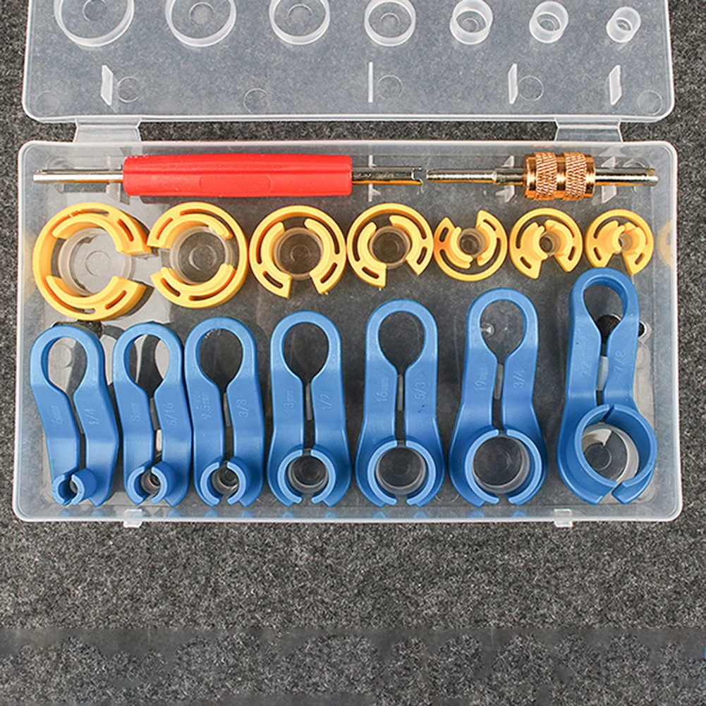 16Pcs/Set A/C Fuel Line Disconnect Tool Quick Disconnect Auto Air Conditioning Oil Pipe Snap Removal Tools Car Assembly Tool
16Pcs/Set A/C Fuel Line Disconnect Tool Quick Disconnect Auto Air Conditioning Oil Pipe Snap Removal Tools Car Assembly Tool