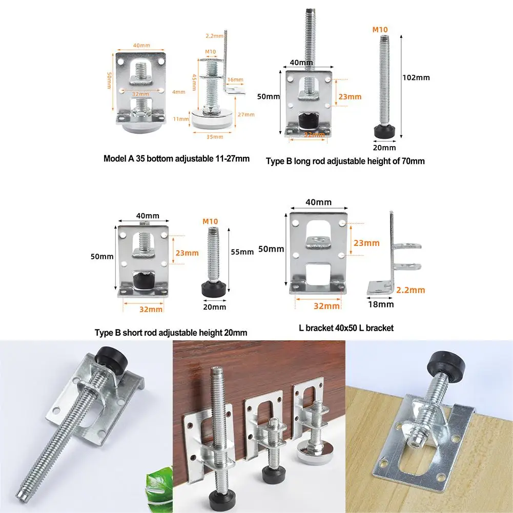 Heavy Duty Furniture Levelers Feet Adjustable Legs Foot For Cabinet Table Workbench Electroplating Rust Proof Cold-rolled Steel
Heavy Duty Furniture Levelers Feet Adjustable Legs Foot For Cabinet Table Workbench Electroplating Rust Proof Cold-rolled Steel