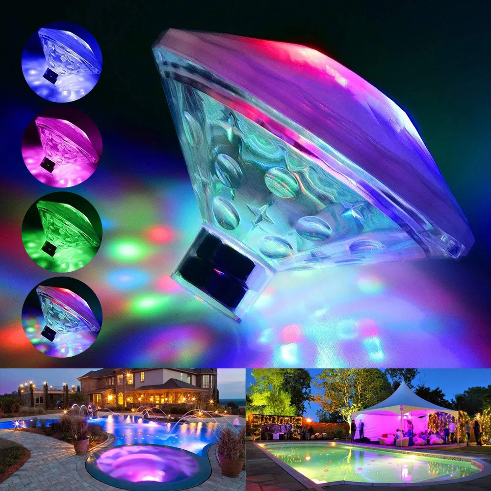 Floating Pool Light With RGB Color Changing Battery Operated 8 Mode Diamond Pool Lights IP67 Waterproof For Outdoor Pool Pond
Floating Pool Light With RGB Color Changing Battery Operated 8 Mode Diamond Pool Lights IP67 Waterproof For Outdoor Pool Pond
