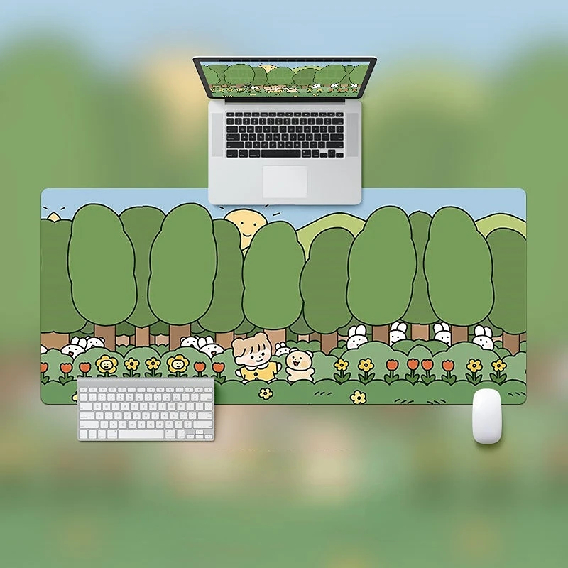 Cute Rabbit Mouse Pad Gaming Large Desk Mat Computer Keyboard Pad Girl Non-slip Rubber Deskpad Computer Desk Accessories
Cute Rabbit Mouse Pad Gaming Large Desk Mat Computer Keyboard Pad Girl Non-slip Rubber Deskpad Computer Desk Accessories
