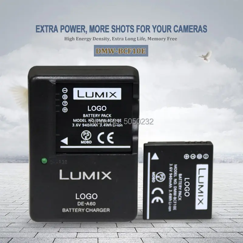 2pcs DMW-BCF10E DMW BCF10E lithium Batteries FOR Durable Digital camera battery Lumix DMW BCF10 DMW-BCF10GK+1pc DE-A60 charger
2pcs DMW-BCF10E DMW BCF10E lithium Batteries FOR Durable Digital camera battery Lumix DMW BCF10 DMW-BCF10GK+1pc DE-A60 charger