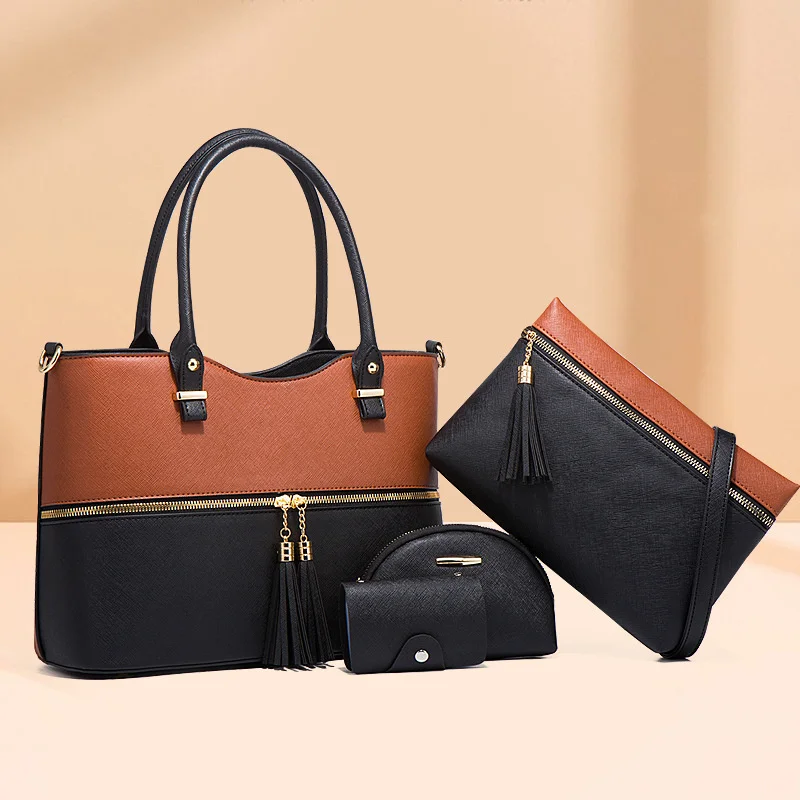 2022 new women's fashion Single Shoulder mother bag diagonal large capacity handbag four piece set
2022 new women's fashion Single Shoulder mother bag diagonal large capacity handbag four piece set