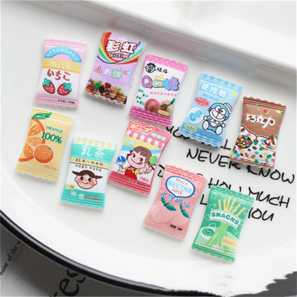 20Pcs Kawaii Imitation Candy Resin Snacks Flat Back Cabochons Charms DIY Scrapbook Crafts Decoration Parts Dollhouse Accessories
20Pcs Kawaii Imitation Candy Resin Snacks Flat Back Cabochons Charms DIY Scrapbook Crafts Decoration Parts Dollhouse Accessories
