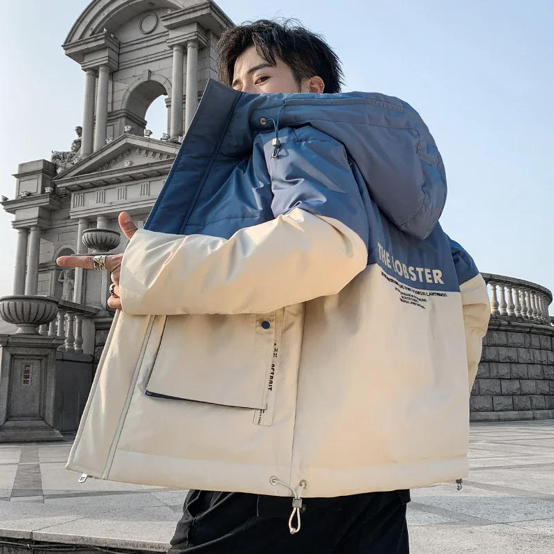 Mens 2023 Winter New Outwear Thick Warm Parkas Casual Cotton-Padded Jackets Autumn Windproof Hooded Parka Korean Youth Top Coats
Mens 2023 Winter New Outwear Thick Warm Parkas Casual Cotton-Padded Jackets Autumn Windproof Hooded Parka Korean Youth Top Coats