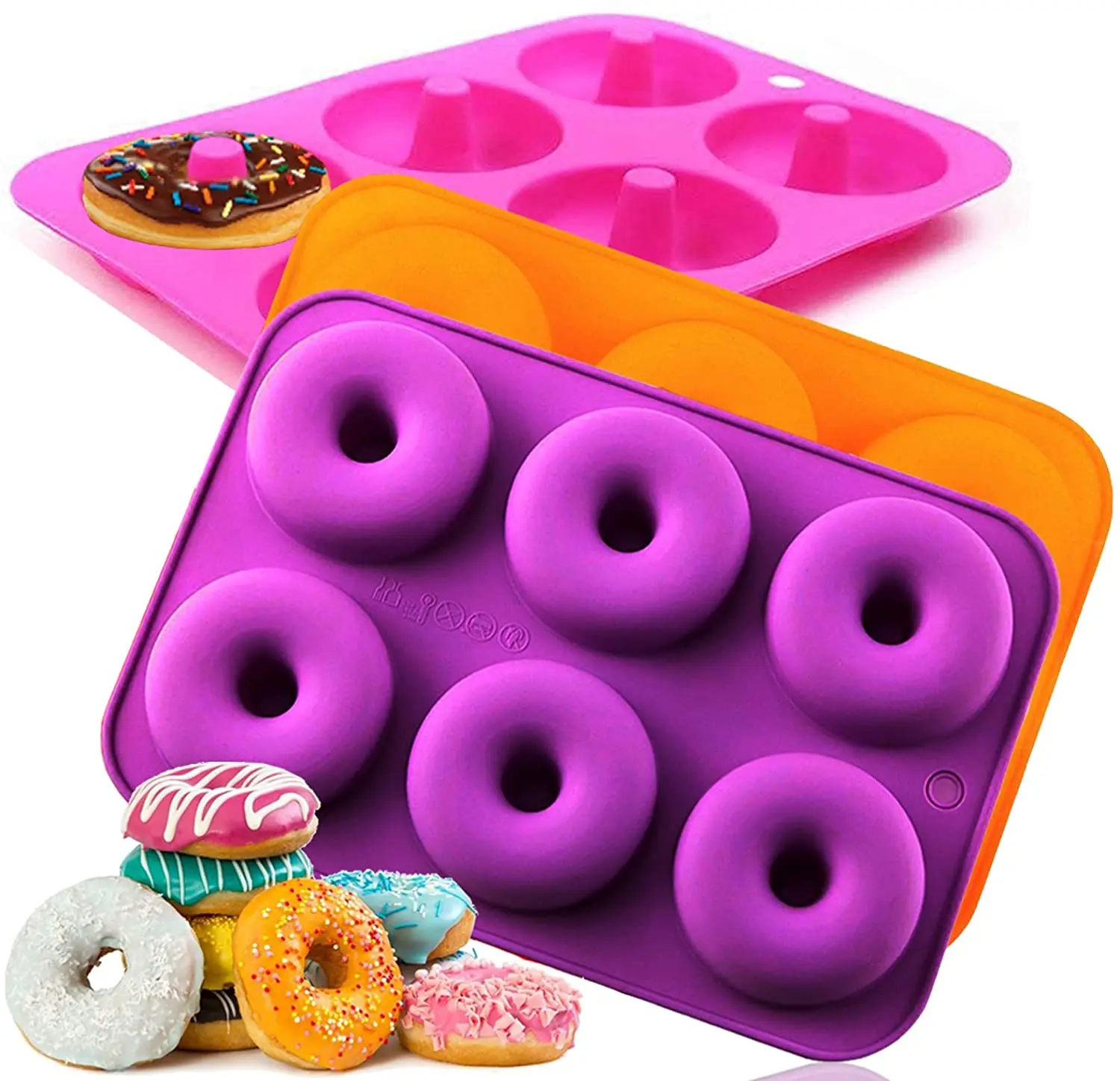 Silicone Donut Mold Baking Pan Non-Stick Baking Pastry Chocolate Cake Dessert DIY Decoration Tools Bagels Muffins Donuts Maker
Silicone Donut Mold Baking Pan Non-Stick Baking Pastry Chocolate Cake Dessert DIY Decoration Tools Bagels Muffins Donuts Maker