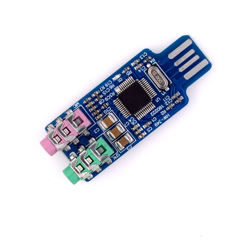 CM108 USB Sound Card Module Free Driver For Laptop Computer External Sound Card Chip Board With 3.5mm Microphone Jack
CM108 USB Sound Card Module Free Driver For Laptop Computer External Sound Card Chip Board With 3.5mm Microphone Jack