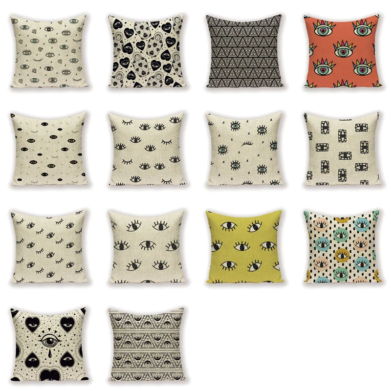 2019 New Simple Geometric Eye Decor Cushion Covers Black Love Eye Linen Home Decoration Bed Sofa Throw Pillow Case Cover Kissen
2019 New Simple Geometric Eye Decor Cushion Covers Black Love Eye Linen Home Decoration Bed Sofa Throw Pillow Case Cover Kissen