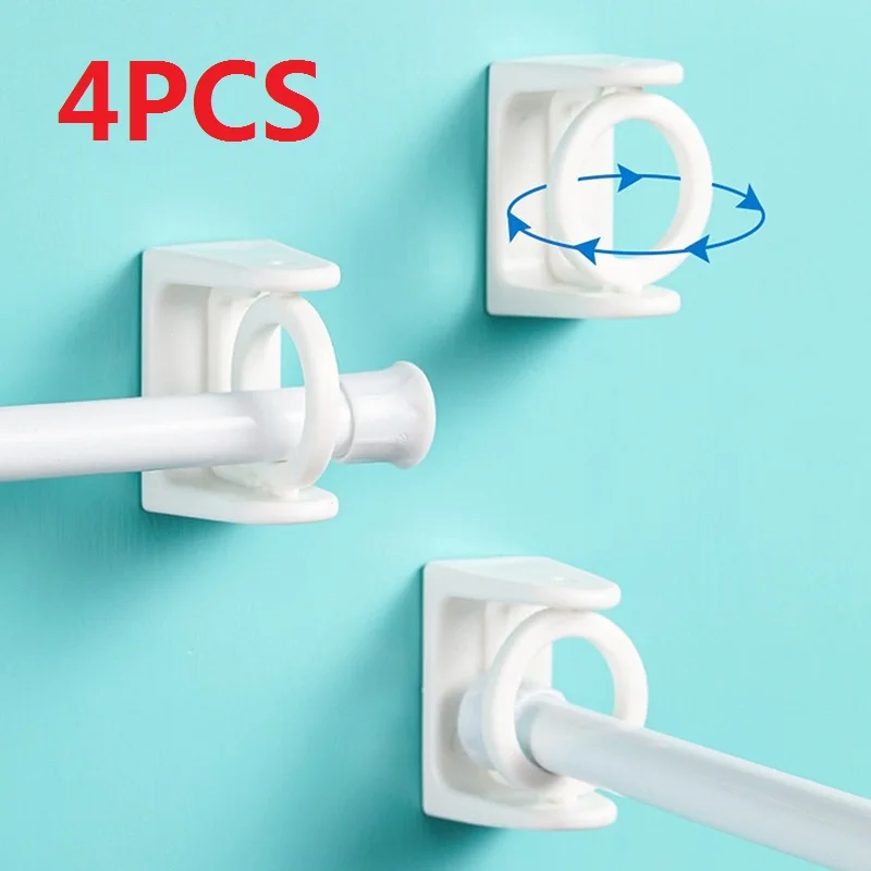 4/2Pcs Punch-free Curtain Rod Holder Clamp Hooks Self Adhesive Clothes Rail Bracket 360 Rotation Triangle Ring Adjustable Hooks
4/2Pcs Punch-free Curtain Rod Holder Clamp Hooks Self Adhesive Clothes Rail Bracket 360 Rotation Triangle Ring Adjustable Hooks
