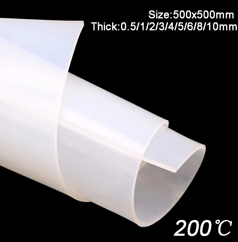 1 peça esteira de folha de borracha de silicone, resistente a altas temperaturas, x 0.5/1/2/3/4/5/6/8/10mm
1 peça esteira de folha de borracha de silicone, resistente a altas temperaturas, x 0.5/1/2/3/4/5/6/8/10mm