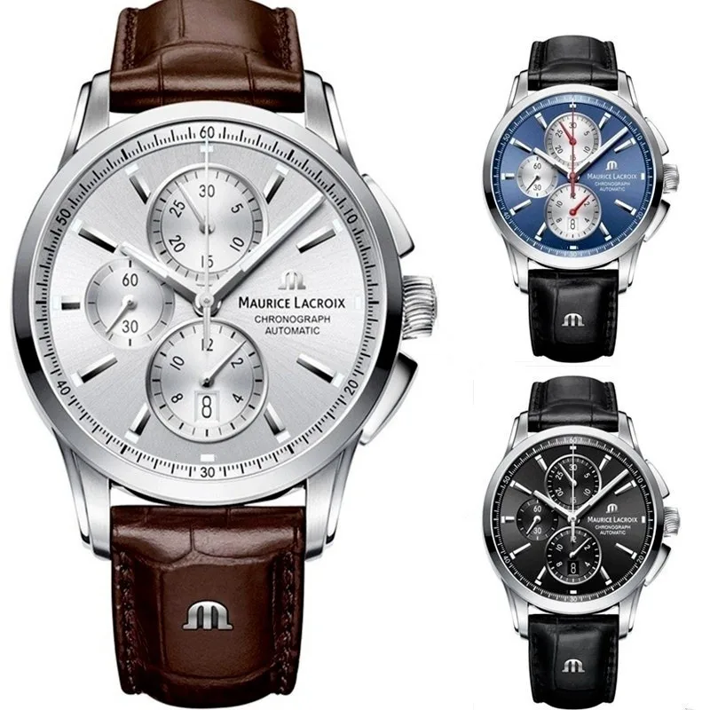 MAURICE LACROIX Luxury Brand Watch Bentao Series Three Eyes Chronograph Fashion Casual Top Leather Men's Watch Men's Gift Watch
MAURICE LACROIX Luxury Brand Watch Bentao Series Three Eyes Chronograph Fashion Casual Top Leather Men's Watch Men's Gift Watch