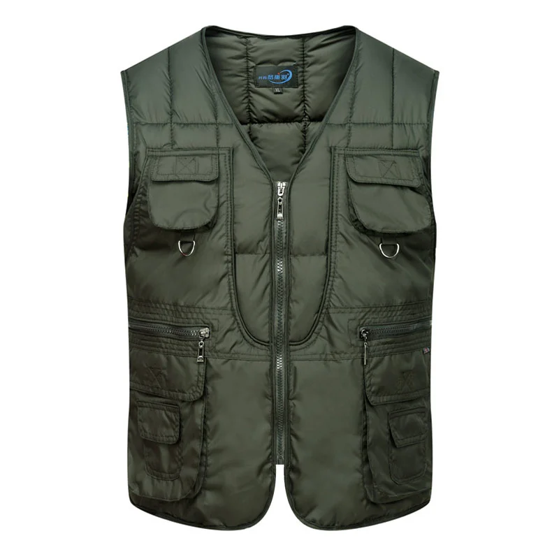 Multi Pocket Vest Men Winter Cotton Padded Casual Warm Photographer Sleeveless Outerwear Jacket Male Many Pocket Waistcoat
Multi Pocket Vest Men Winter Cotton Padded Casual Warm Photographer Sleeveless Outerwear Jacket Male Many Pocket Waistcoat
