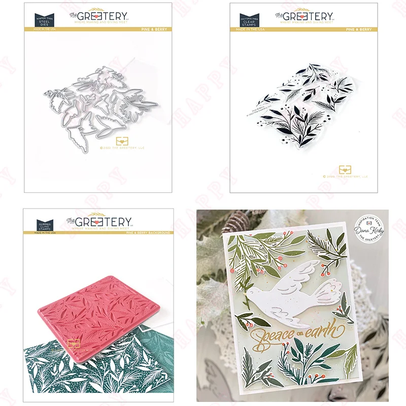 Pine & Berry New Arrival Metal Cutting Dies And Clear Stamps For DIYPhoto Album Handmade Paper Card Decoration Craft Cut Die
Pine & Berry New Arrival Metal Cutting Dies And Clear Stamps For DIYPhoto Album Handmade Paper Card Decoration Craft Cut Die