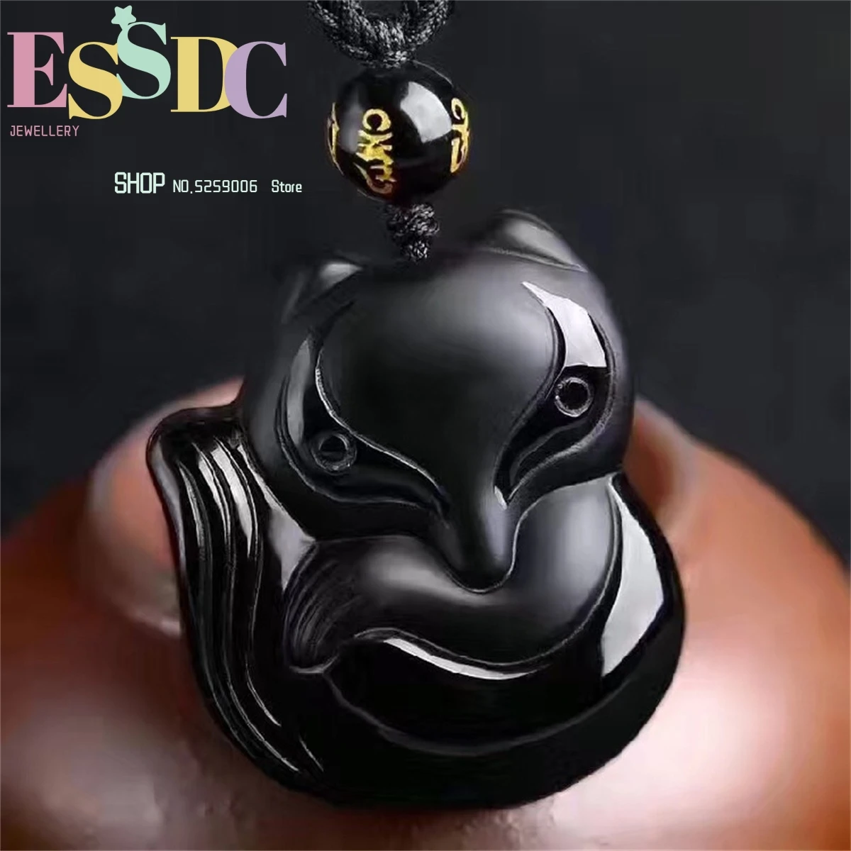 Natural Black Obsidian Fox Pendant Beads Necklace Fashion Charm Jewellery Hand-Carved Lucky Amulet Gifts for Her Women Men
Natural Black Obsidian Fox Pendant Beads Necklace Fashion Charm Jewellery Hand-Carved Lucky Amulet Gifts for Her Women Men