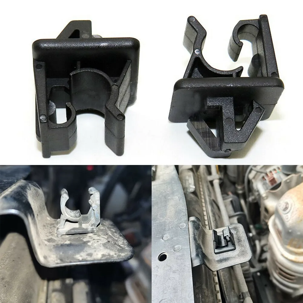 

2 PCS Car Hood Support Prop Rod Holder Clips 90672-SNB-901 90672-SNB-003 For Honda Plastic Car Accessories Auto Fastener Clip