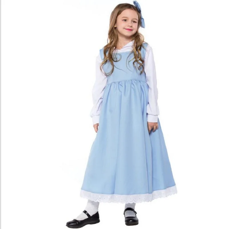 Kid Beauty and the Beast Belle Maid Dress Maid Cosplay Costume Girl Blue Full Set Dress ( Shirt + Dress + Apron + Headwear )
Kid Beauty and the Beast Belle Maid Dress Maid Cosplay Costume Girl Blue Full Set Dress ( Shirt + Dress + Apron + Headwear )