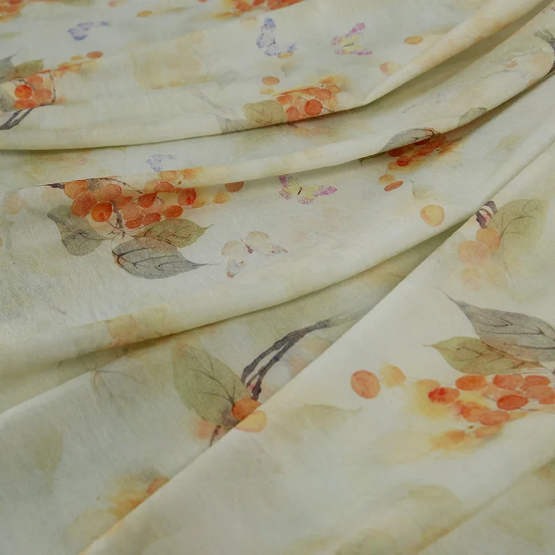 Printed Tulle Fabric For Clothing Dress Cheongsam Designer Fabric Handmade DIY Cloth By the meter
Printed Tulle Fabric For Clothing Dress Cheongsam Designer Fabric Handmade DIY Cloth By the meter