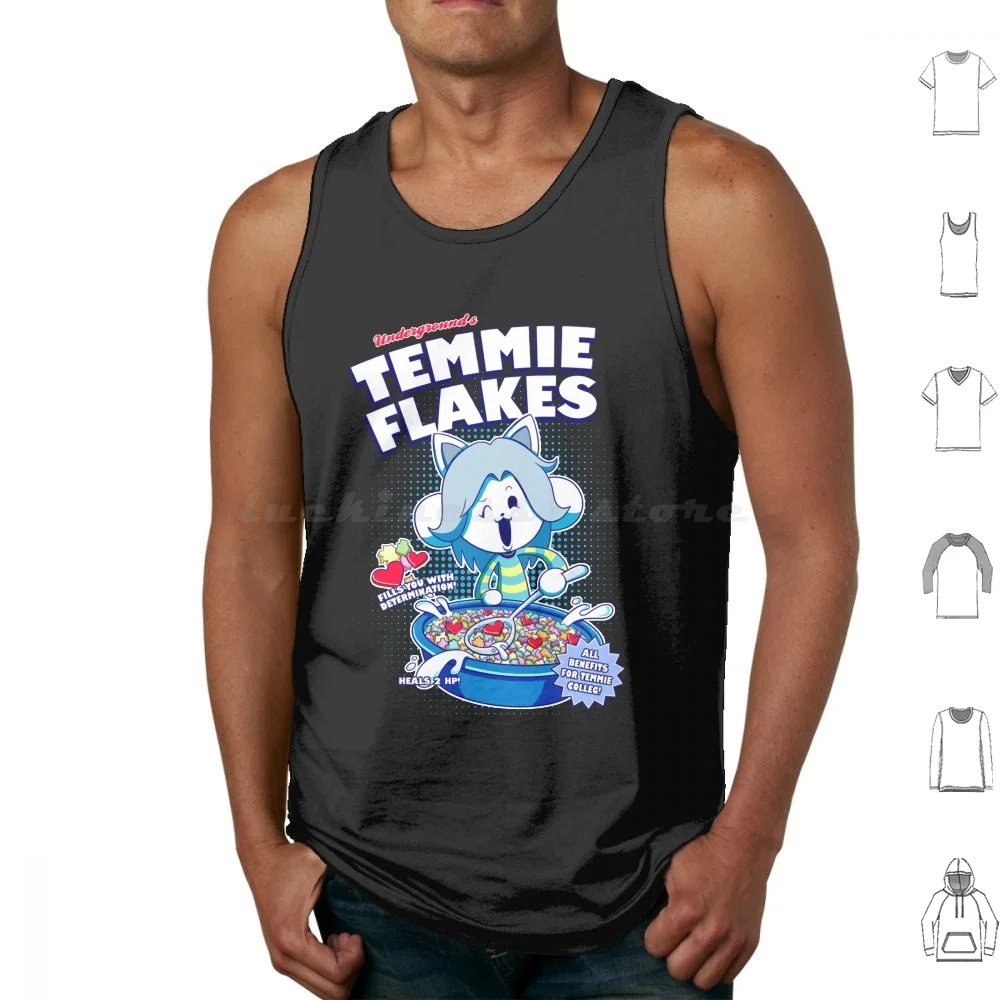 Temmie Flakes! Tank Tops Print Cotton Sans Frisk Flowey Undertale Temmie Temmie College Underground Temmie Flakes Flakes 
Temmie Flakes! Tank Tops Print Cotton Sans Frisk Flowey Undertale Temmie Temmie College Underground Temmie Flakes Flakes
