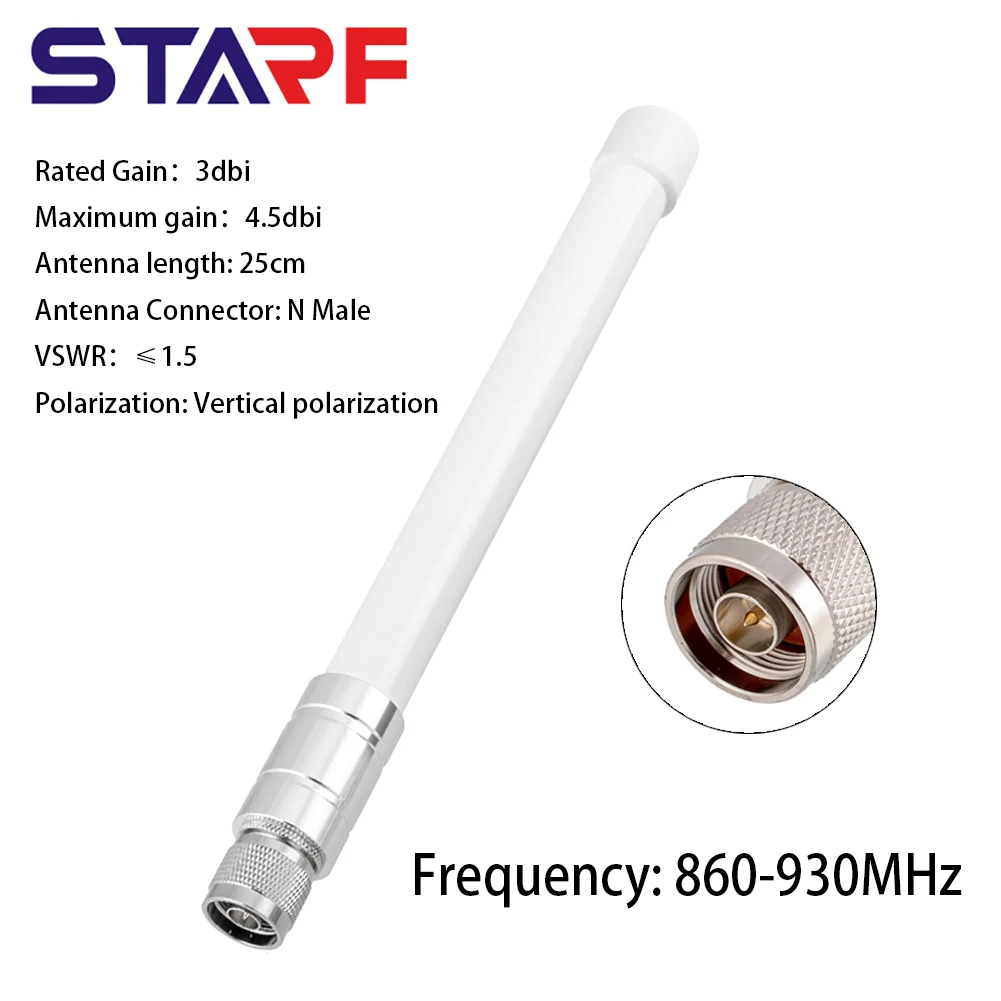 868 МГц LoRa Helium 915 дБи N-Male Omni Стекловолоконная антенна МГц строительный измерительный тестовый инструмент
868 МГц LoRa Helium 915 дБи N-Male Omni Стекловолоконная антенна МГц строительный измерительный тестовый инструмент
