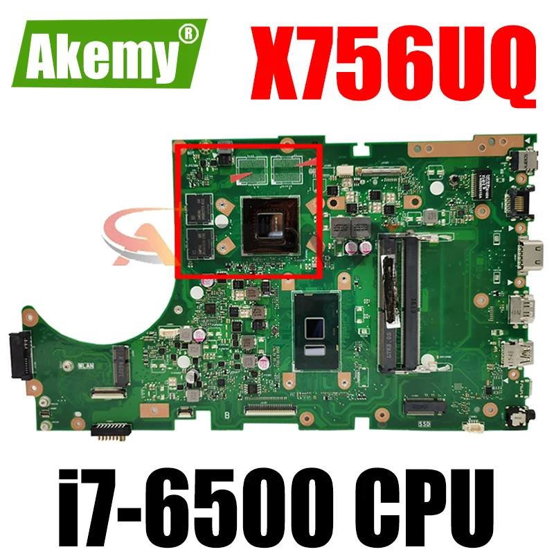X756UQ Motherboard REV3.2 i7-6500CPU DDR4 For Asus X756U X756UQK X756UX X756UJXM X756UV Laptop Mainboard X756UQ Mainboard
X756UQ Motherboard REV3.2 i7-6500CPU DDR4 For Asus X756U X756UQK X756UX X756UJXM X756UV Laptop Mainboard X756UQ Mainboard