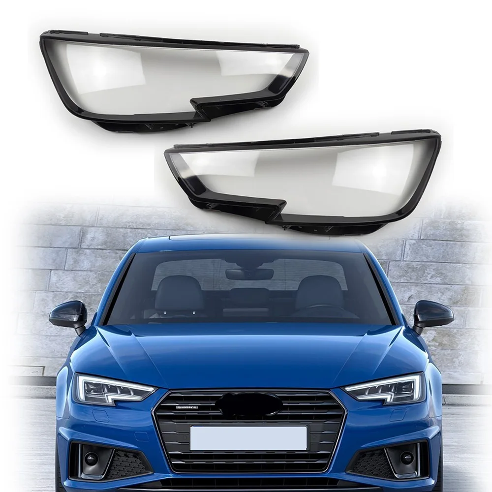 

For Audi A4 A4L 2016 2017 2018 2019 Headlamp Transparent Cover Headlight Shell Lamp Shade Lampshade Lens Xenon Led