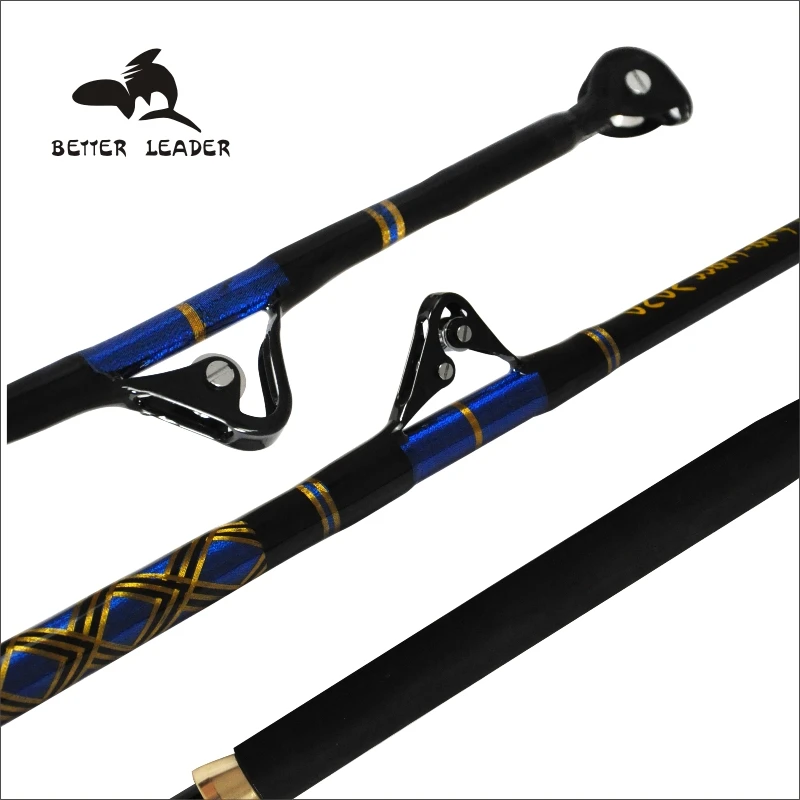 Better Leader Winter Fishing Rod Guide 130LBS Carbon Boat Fishing Goods Double Roller Guides Trolling Sea Fishing Big Game Rod
Better Leader Winter Fishing Rod Guide 130LBS Carbon Boat Fishing Goods Double Roller Guides Trolling Sea Fishing Big Game Rod