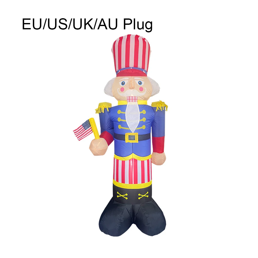 2 4M Funny Independence Day Inflatable Nutcracker LED Light Toy Outdoors for Home Garden Party Arrangement Prop
2 4M Funny Independence Day Inflatable Nutcracker LED Light Toy Outdoors for Home Garden Party Arrangement Prop