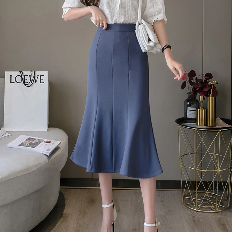 Spring Petal Split Intellectual Mermaid Midi Long Skirt Women Temperament Casual High Waist OL Style Elegant Hip Skirts Female
Spring Petal Split Intellectual Mermaid Midi Long Skirt Women Temperament Casual High Waist OL Style Elegant Hip Skirts Female